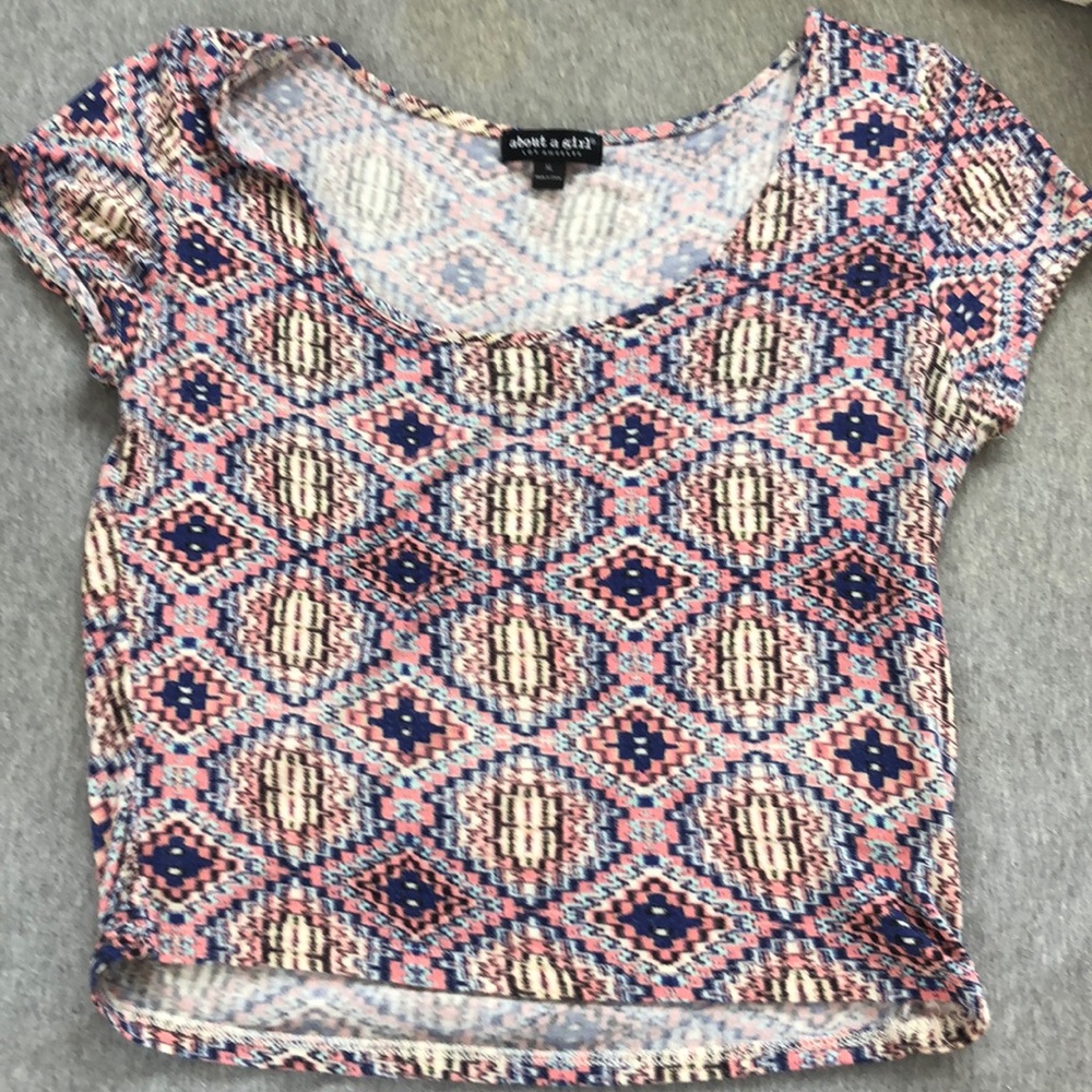 Printed crop top